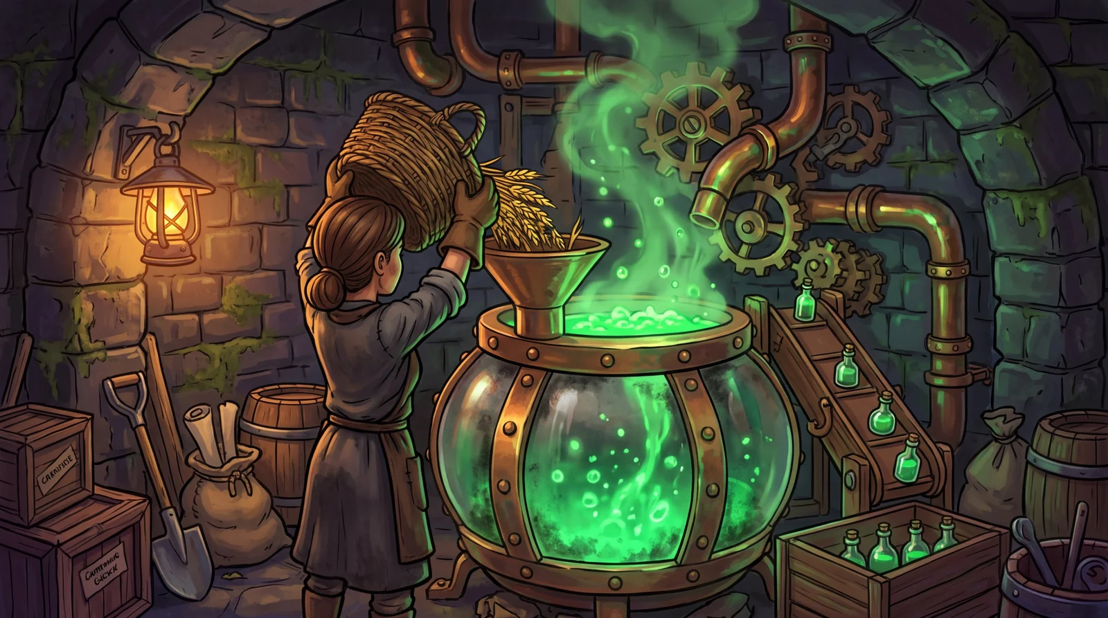 Graveyard Keeper 2 Bioreaktor: Zombie-Kraft aus Weizen