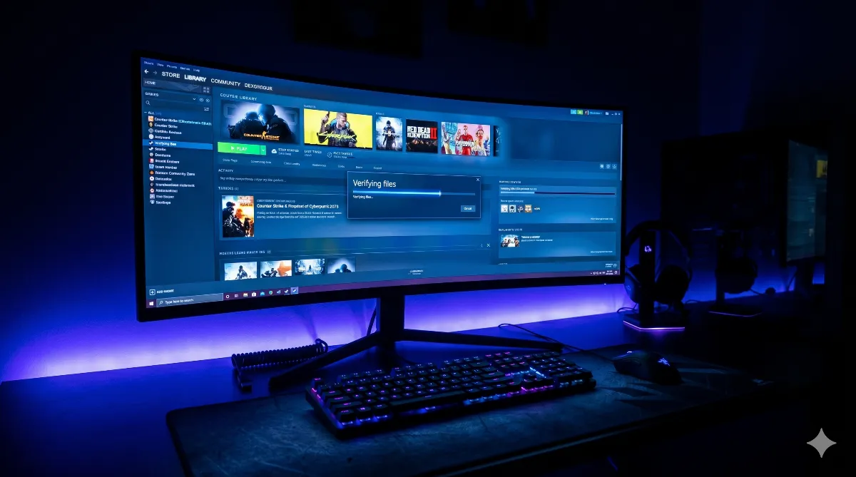 Spiel in Steam auf Fehler überprüfen und reparieren
