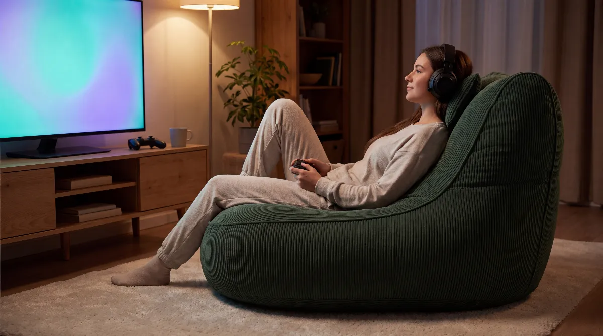 Gaming Sitzsack 2026: die 5 besten Modelle für Erwachsene zum Zocken am Fernseher