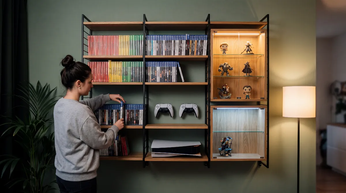 Wandregal für die Spielesammlung und Konsolen 2026: die 5 besten Regale und Vitrinen