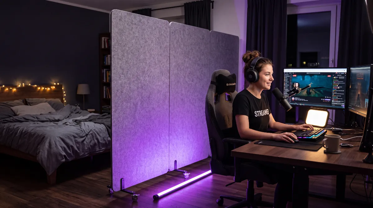 Raumteiler Gaming 2026: die 5 besten Paravents für Setup und Stream