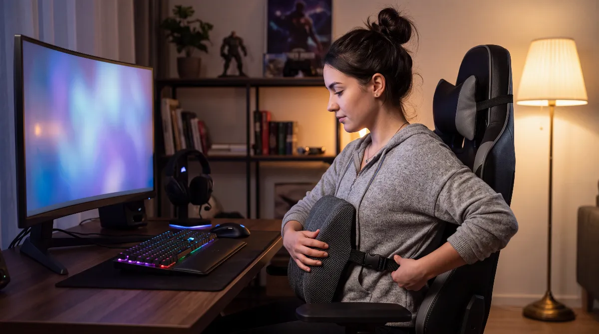 Lendenkissen für den Gaming-Stuhl 2026: die 5 besten für Rücken und Bürostuhl