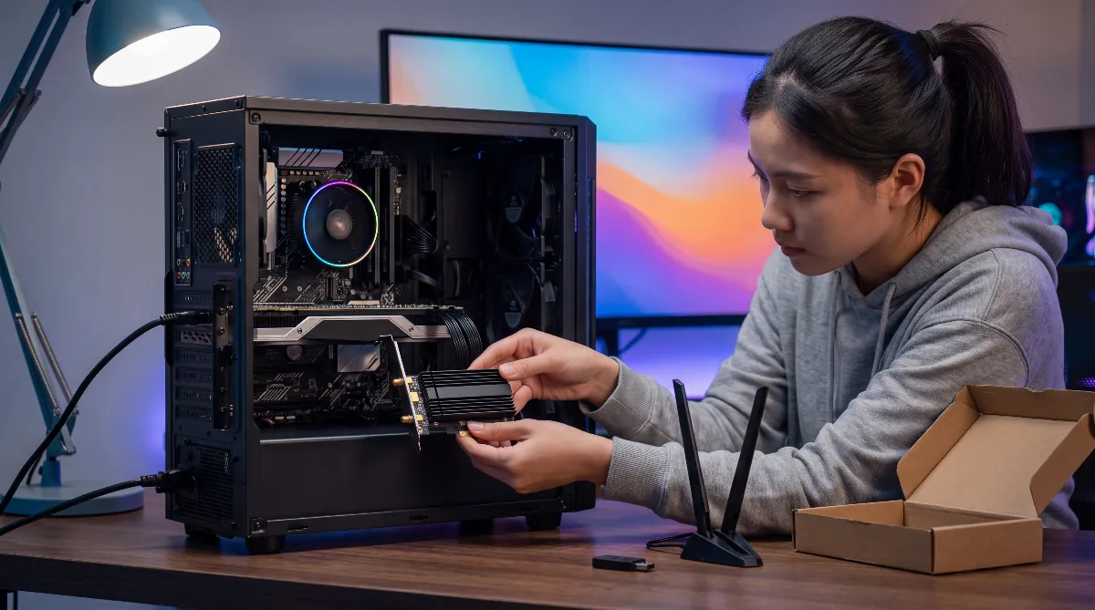 WLAN-Karte Gaming-PC 2026: die 5 besten Karten und Sticks mit Wi-Fi 6E und 7
