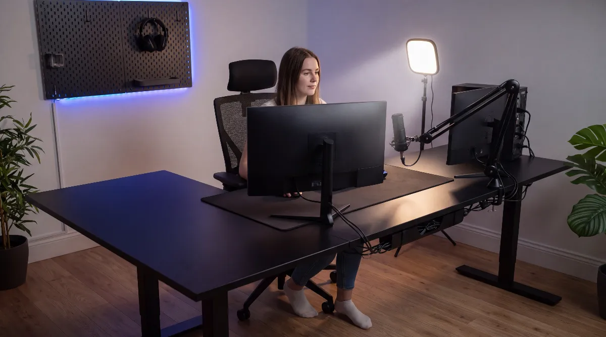 Eckschreibtisch Gaming 2026: die 4 besten L-Tische für zwei Monitore und Stream-Setup