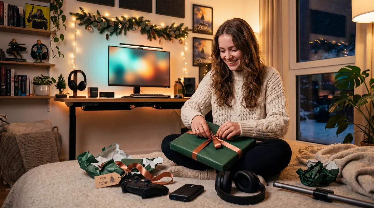 Geschenke für Gamer 2026: 10 geprüfte Ideen für PC, Konsole, Handheld und Stream