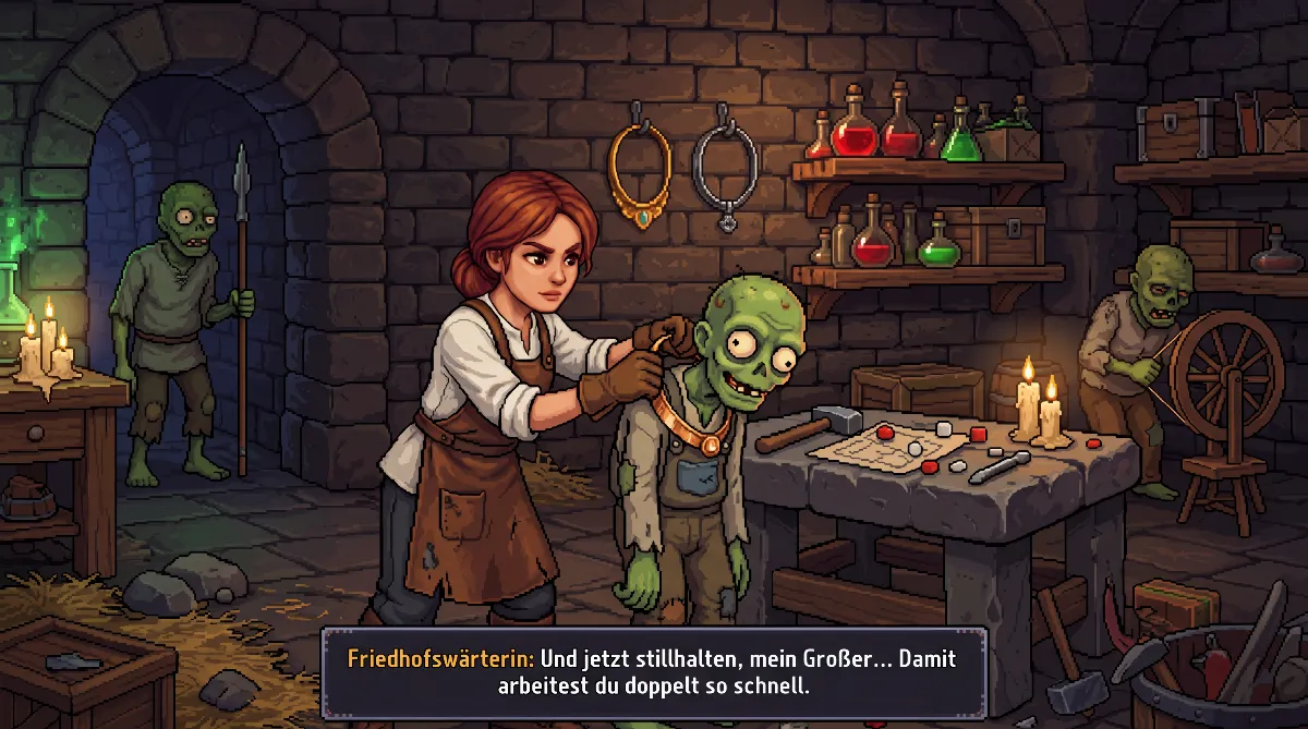 Graveyard Keeper 2 Zombies: Schädel, Halsbänder und Perks