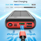 Solar Powerbank 27000mAh – Schnellladen für Outdoor
