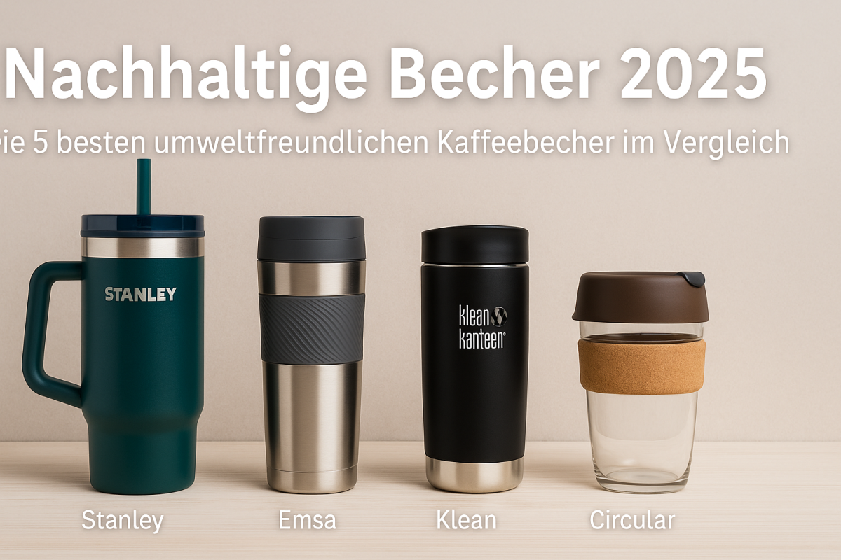 Nachhaltige Becher 2025 – Top 5 umweltfreundliche Kaffeebecher im Test