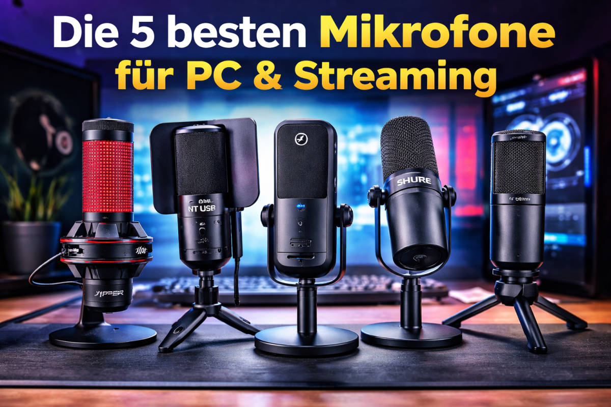 Die 5 besten PC-Mikrofone 2026 – Streaming, YouTube & Content Creation