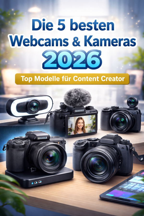Die 5 besten Webcams & Kameras 2026 – Top Modelle für Content Creator