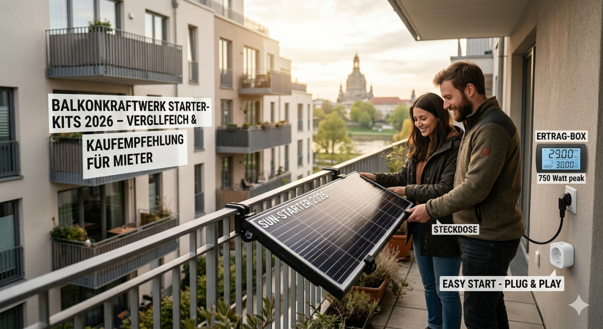 Balkonkraftwerk Starter‑Kits 2026 – Vergleich & Kaufempfehlung für Mieter