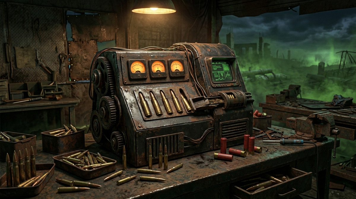 Fallout 76 Munitionsumwandler als CAMP Werkbank in der Ödnis