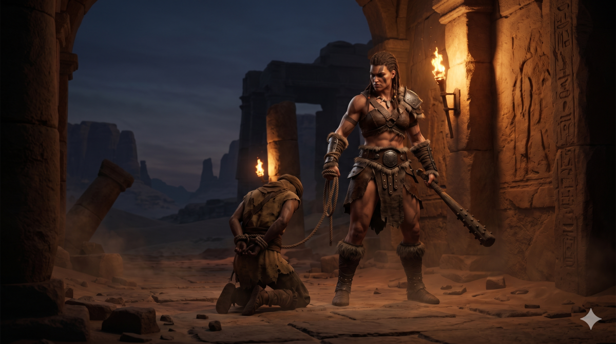 Conan Exiles Sklaven Guide 2026 –           Barbar fängt Leibeigenen in Ruinen